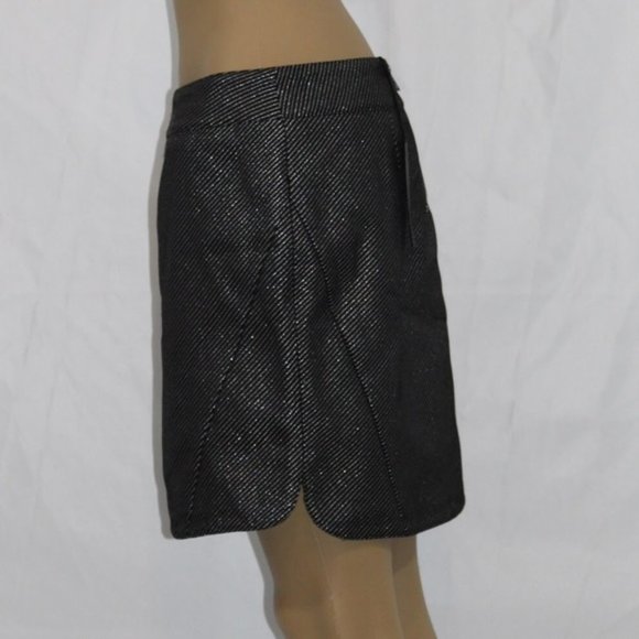 Zadig & Voltaire Metallic Stripe Mini Skirt NWT - Picture 5 of 6